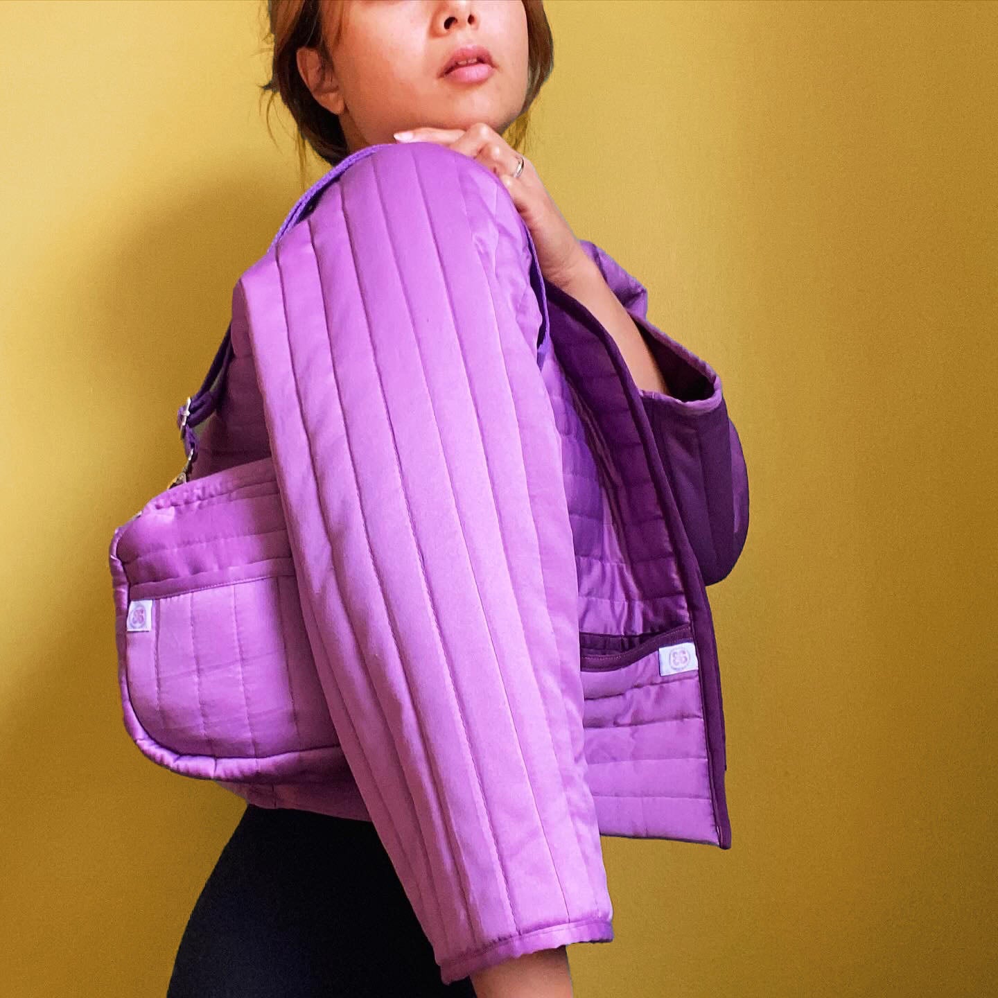 Purple Shoulderstrap Bag