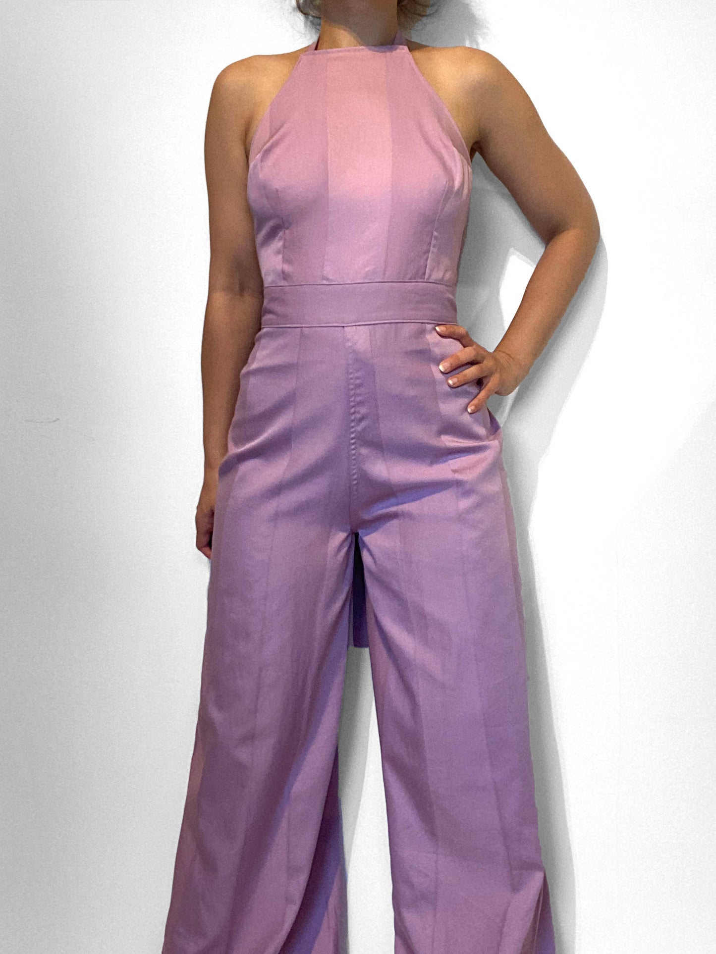Purple Wrap Jumpsuit