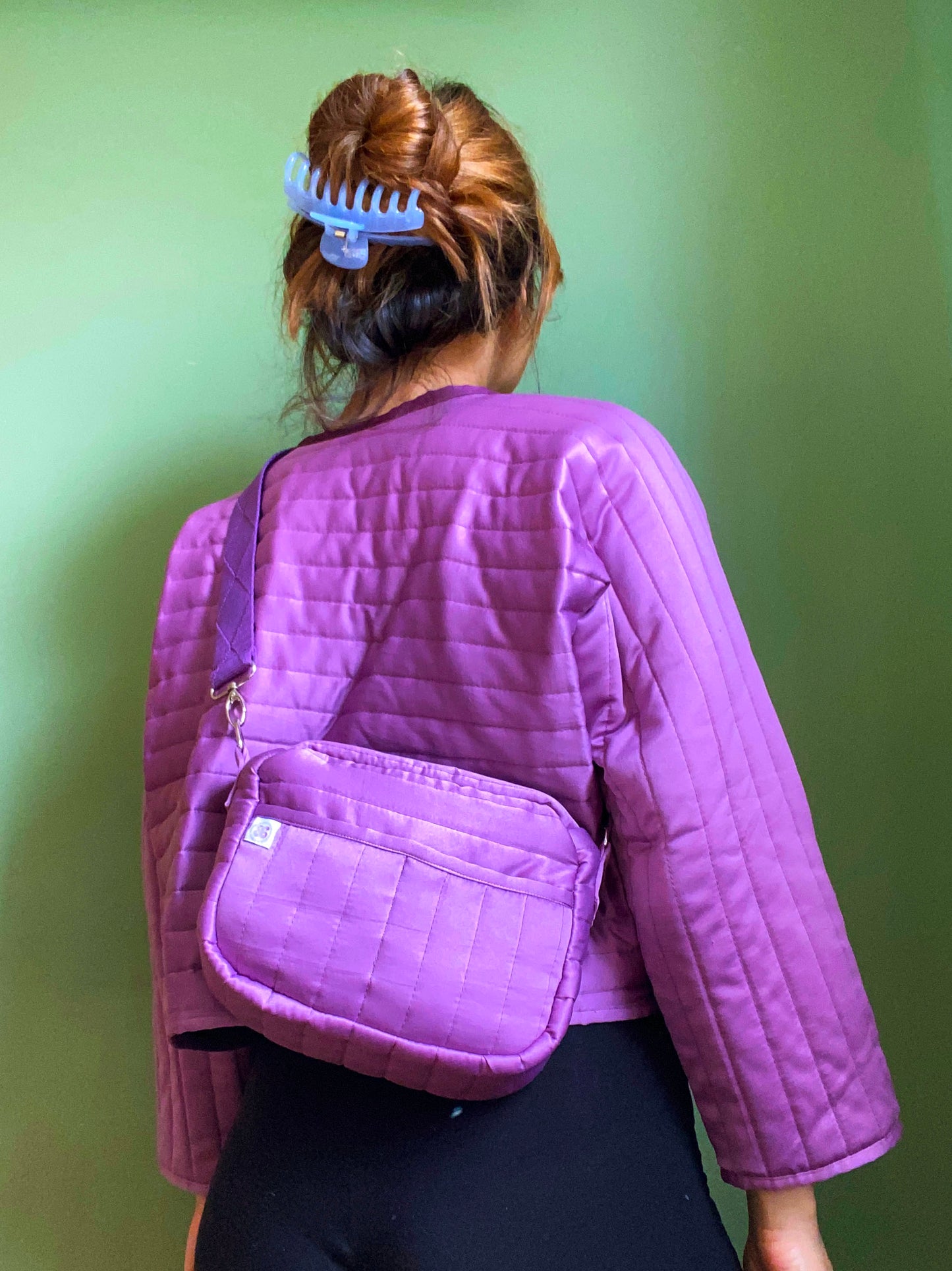 Purple Shoulderstrap Bag (dark strap)