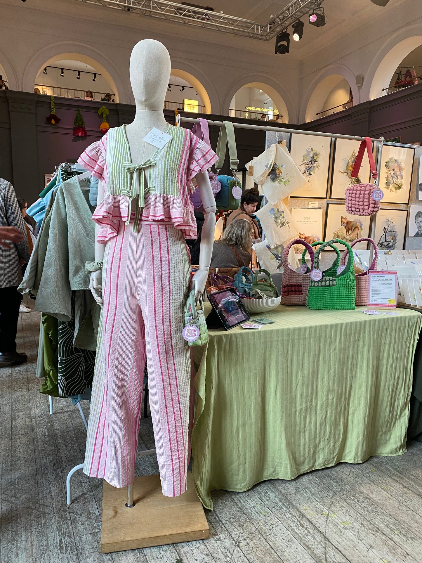 Pink/Green Wrap Pants