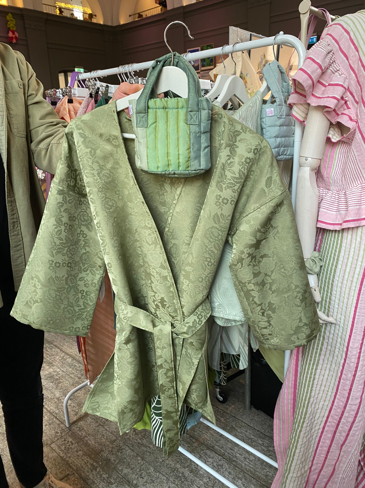 Green Flower Kimono Jacket