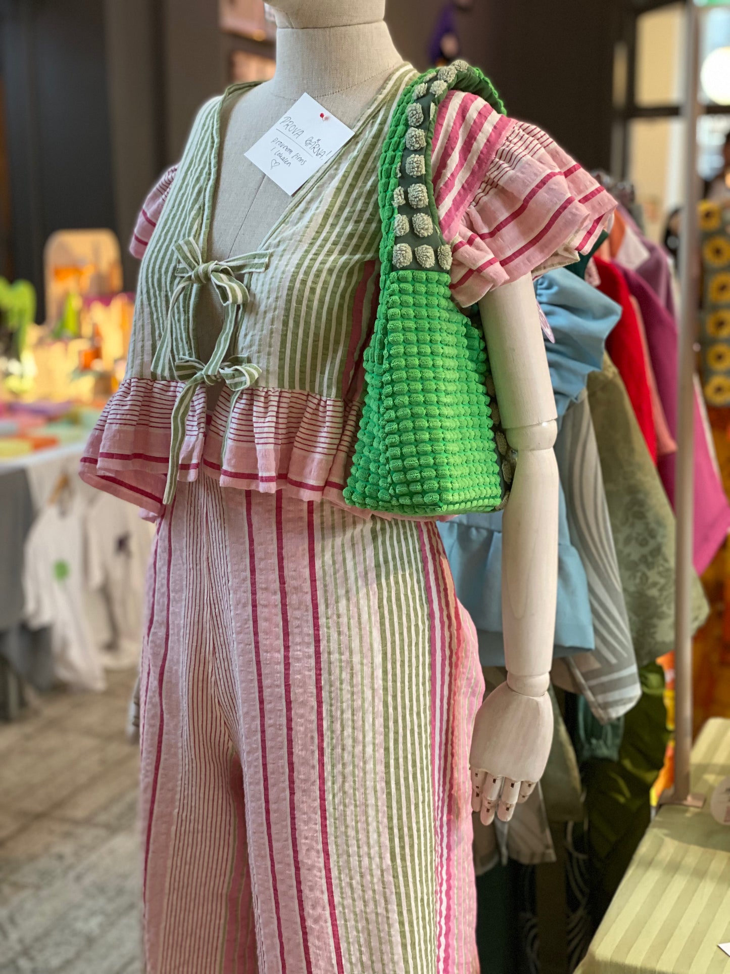 Pink/Green Wrap Pants
