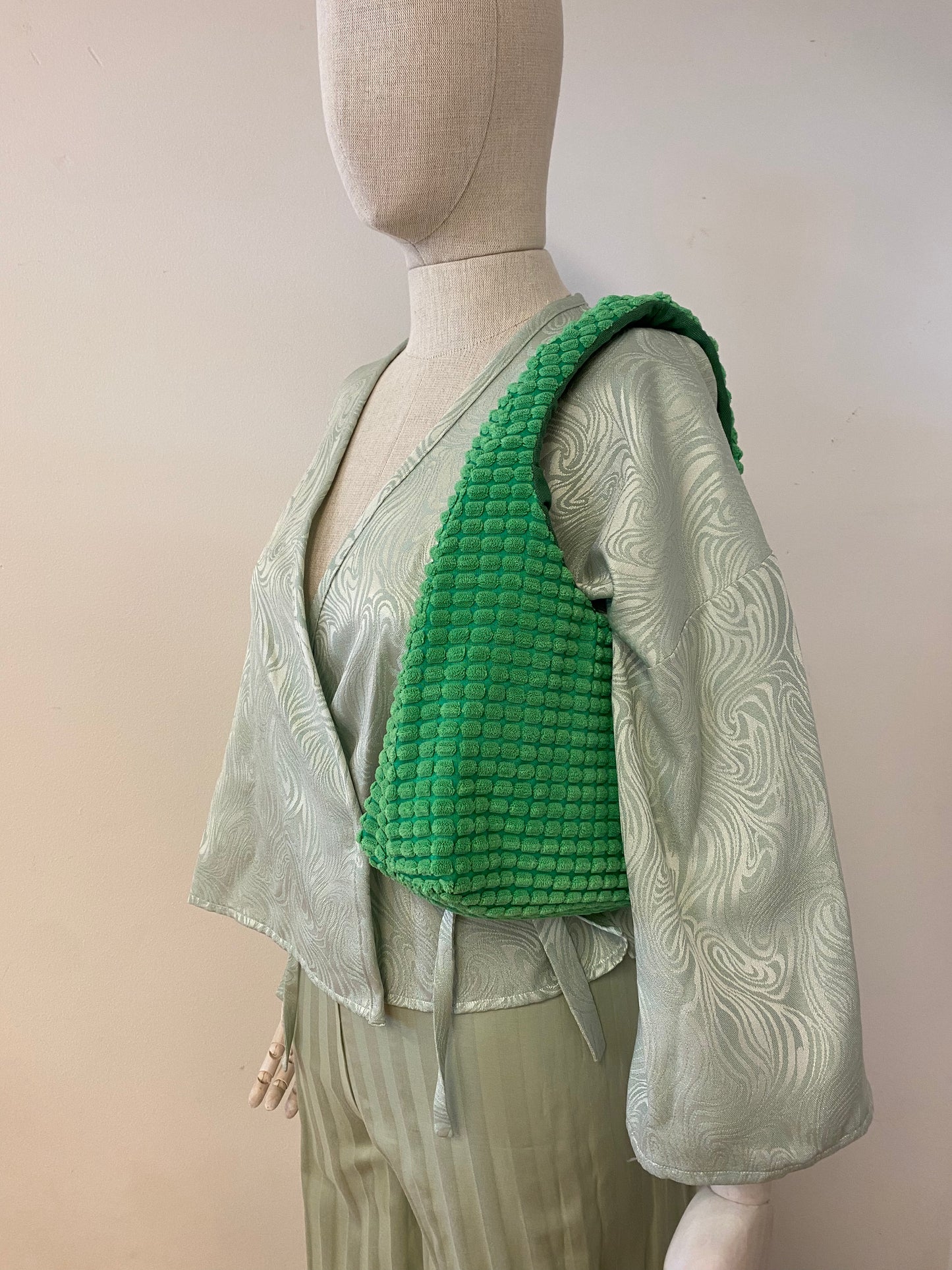Green Fluff Handbag