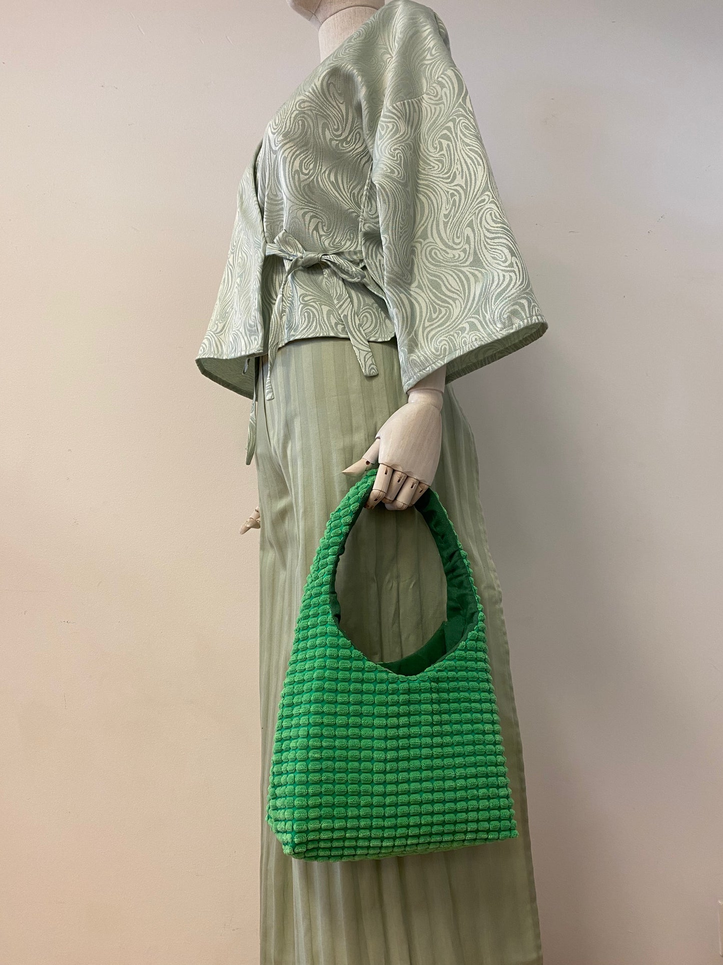 Green Fluff Handbag