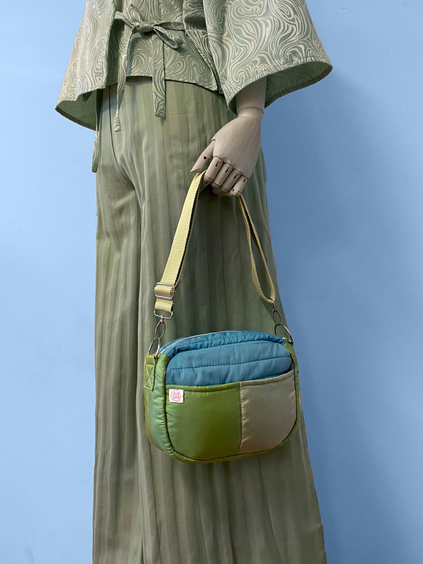 Green/Blue Shoulderstrap Bag