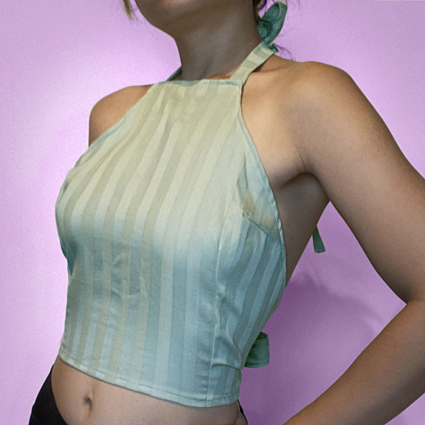 Green Halterneck Top