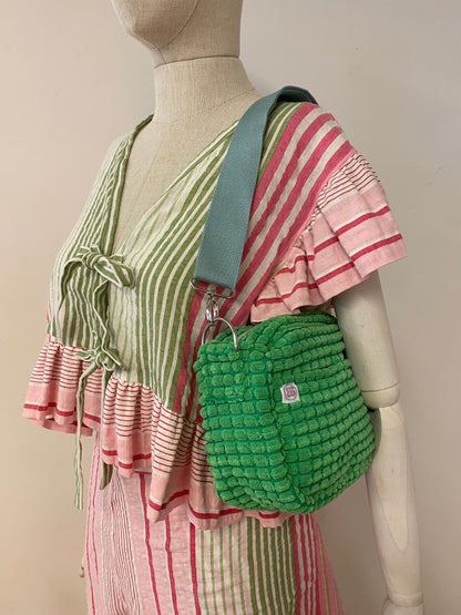 Green Fluff Shoulderstrap Bag