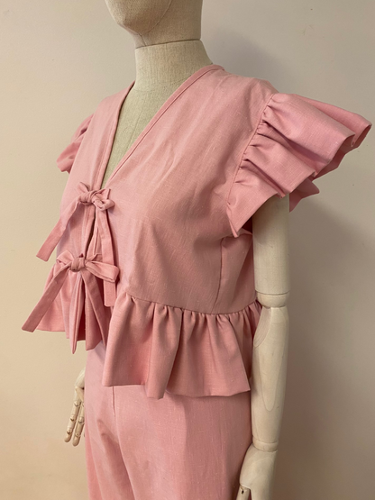 Pink Ruffled Top