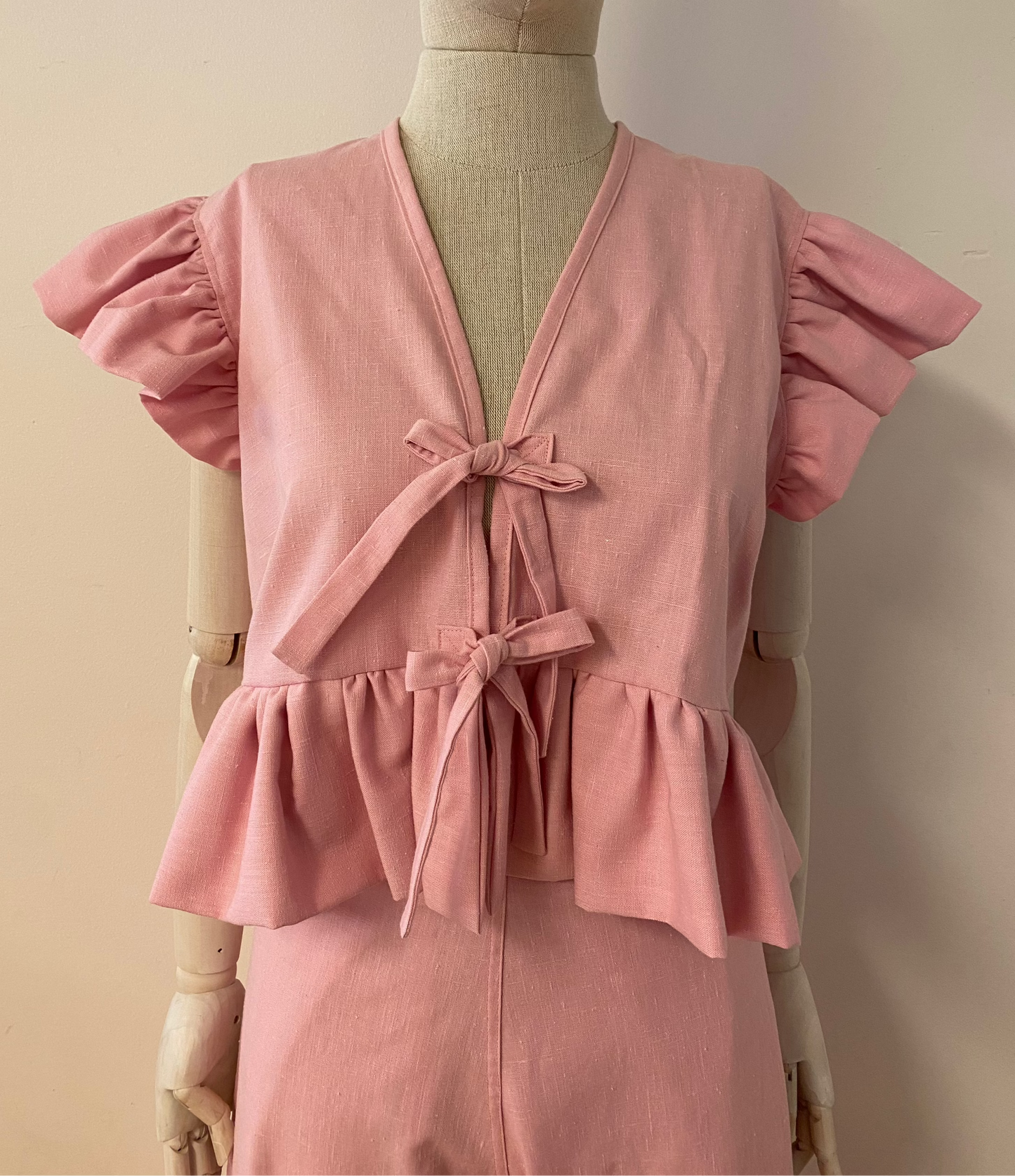 Pink Ruffled Top