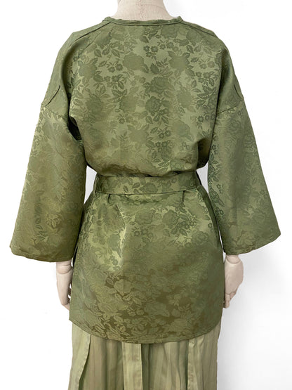 Green Flower Kimono Jacket