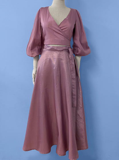 Purple Wrap Skirt