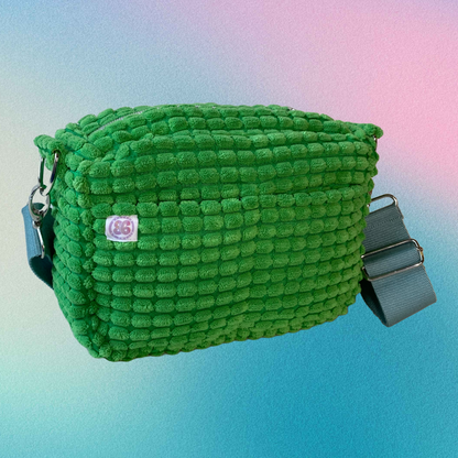 Green Fluff Shoulderstrap Bag