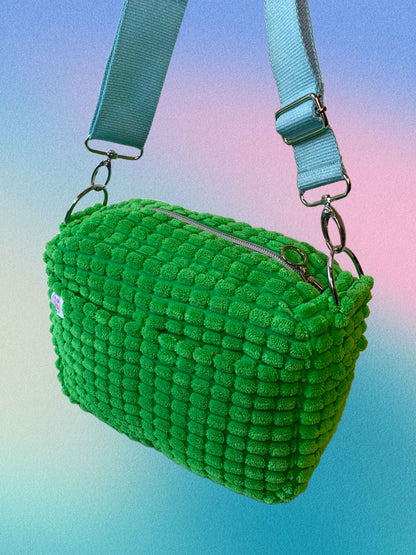 Green Fluff Shoulderstrap Bag